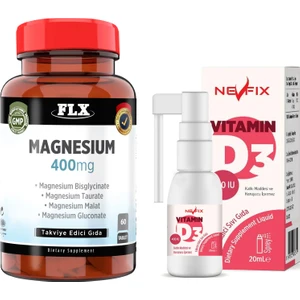 Magnezyum Complex 400 Mg 60 Tablet & Vitamin D3 400'lü 20 ml