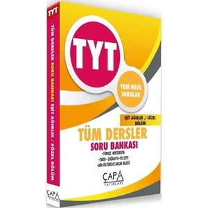 Çap Yayınları TYT Tüm Desler Eşit ağırlık-sözel Soru Bankası