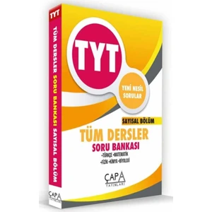 Çapa Yayınları TYT Yeni Nesil Sorular Tüm Dersler Soru Bankası Sayısal