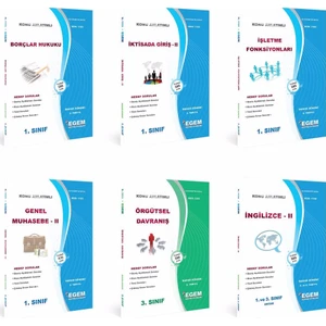 Egem Eğitim Yayınları İşletme Yönetimi "1. Sınıf 2. Yarıyıl Tüm Dersler Modüller Set Bahar