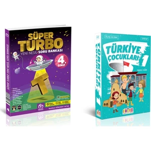 Model Eğitim Yayıncılık Süper Turbo 4. Sınıf Tüm Dersler Soru Bankası ve Türkiye Çocukları 1. Seri