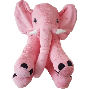 Furkan Toys  Peluş Fil Pembe 52 cm