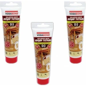 3 Adet D3 Şeffaf Mobilya Iskelet Ağaç Ahşap Tutkalı 150G