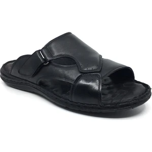 Luis Figo Deri Rahat Günlük Erkek Büyük Numara Sandalet Terlik