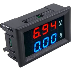 Temiz Pazar Dijital Dual Voltmetre Ampermetre Volt Akım Ölçer Dc 0-100V 10A