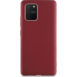 Samsung Galaxy S 10 Lite Kılıf Kamera Korumalı Premier Silikon Kapak - Mürdüm