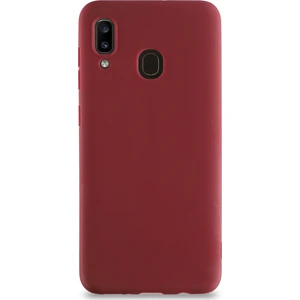 Samsung Galaxy A30 Kılıf Kamera Korumalı Premier Silikon Kapak - Mürdüm