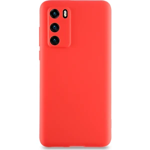 Huawei P40 Kılıf Kamera Korumalı Premier Silikon Kapak - Kırmızı
