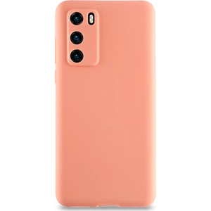 Huawei P40 Kılıf Kamera Korumalı Premier Silikon Kapak - Pudra
