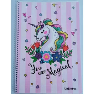 Unicorn 72 Yaprak A4 Çizgili Defter