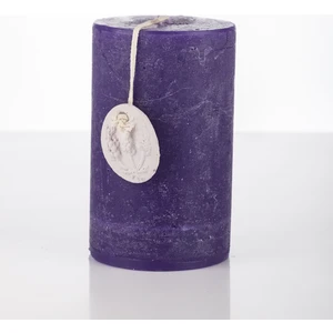 7 x 12 cm  Lavanta Kokulu Taşlı Mum