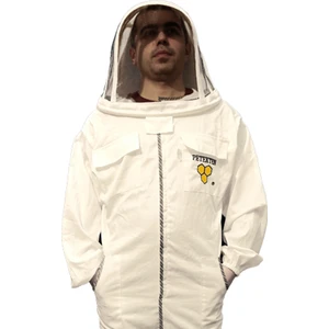 Sezer Arıcılık Petekten Astronot Tip Tam Boy Arıcı Tulumu Beyaz