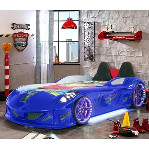 Jaguar Full Ledli Koltuklu Arabalı Yatak, Mavi