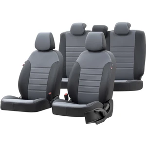 Mercedes Vito 2006-2015 4 1 (5 Kişi) Özel Üretim Koltuk Kılıfı Istanbul Design Füme - Siyah