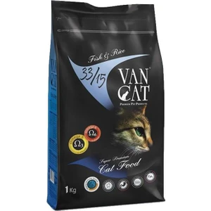 Van Cat Vancat Balıklı Pirincli Yetiskin Kedi Maması 1 kg Kilit Sistemli Paket