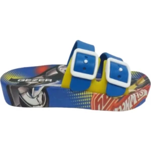 Erkek Çocuk Arabalı Havuz Deniz Plaj Terliği Mavi - 12327