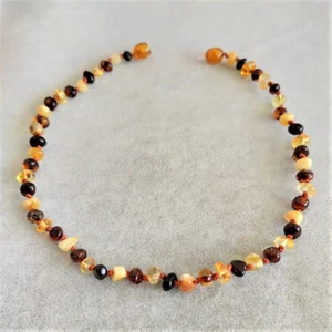 Ankaflex Fulia Store Baltık Damla Kehribar Kolye Bebek Diş Kolye