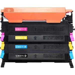 Samsung Clx 3185FN CLT-407 4 Renk Muadil Toner Set Chipli