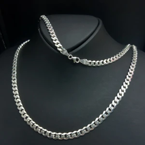 Bir Gümüş Aşkı Gümüş Erkek Zincir Kolye Gurmet Model 5 mm 65 Santim