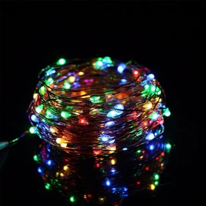 Pilli Renkli Peri LED Işık Dekoratif Aydınlatma 5 Metre