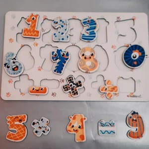 Çocuk Eğitici Ahşap Puzzle Rakamlar