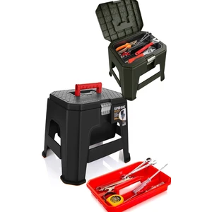 Tabure Takım Çantası Metal Kilitli Balıkçı Çantası