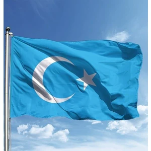 ZC Bayrak Doğu Türkistan Milli Gönder Bayrağı Raşel Dijital Baskı 70 x 150 cm