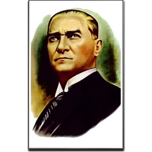 ZC Bayrak Mustafa Kemal Atatürk Portre Raşel Dijital Baskı Bayrak 70 x 105 cm
