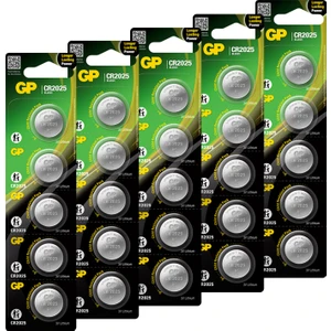 Gp CR2025 3V Lıtyum Düğme Pil 5 Blister 5 Kart 25'li
