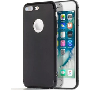 Apple iPhone 7 Plus Kılıf Ultra Ince Tıpalı Siyah Silikon