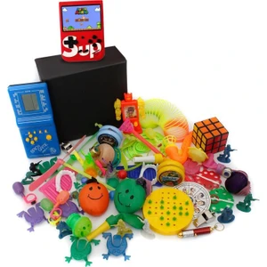 Nostaljik Lezzetler Özel Mavi Tetris ve Kırmızı Nostaljik Atari Oyuncak Kutusu