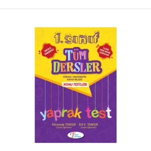 Tanışır Yayınları 1. Sınıf Tüm Dersler Yaprak Test