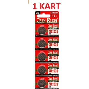 (1 Kart) 2032 Lityum Düğme Pil 3V 5'li (1 Kart)