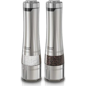 RUSSELL HOBBS 23460-56 Classsics Tuz & Karabiber Öğütücü, 50GR x 2, Cilalanmış Paslanmaz Çelik, Gümüş