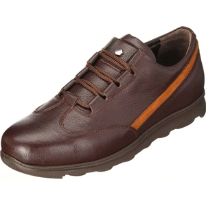 Costo Shoes GG2073 Kahve Dana Nubuk Kauçuk Taban Rahat Geniş Kalıp Büyük Numara 4 Mevsim Erkek Ayakkabısı