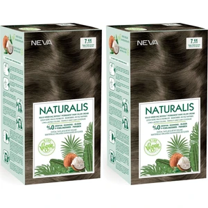 Naturalis Saç Boyası 7.11 Yoğun Küllü Kumral Vegan 2'li Set