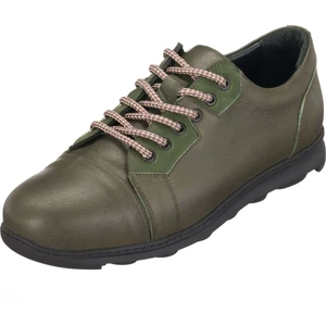 Costo Shoes AG8008 Haki Büyük Numara Dana Derisi Rahat Geniş Kalıp Erkek Spor Ayakkabı