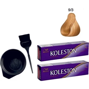 Koleston Tüp Saç Boyası 9/3 Altın Sarısı 2'li + Boyama Seti
