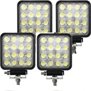 4 Adet 16 Ledli Off Road Çalışma ve Sis Lambası 48WATT 12 & 24 Vo