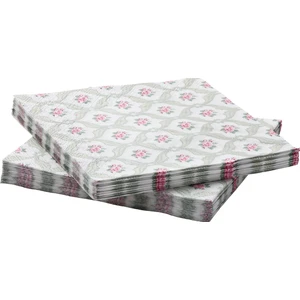 IKEA Förvantad Çiçek Desenli Peçete 33X33 Cm 30 Adet