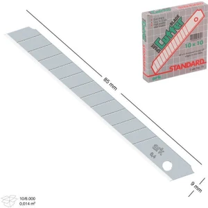 Maket Bıçağı Yedek Bıçağı 80X9 mm Ince Yedek 10 Adet