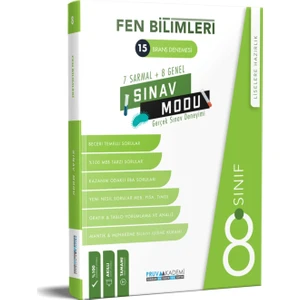 Pruva Akademi 8. Sınıf Fen Bilgisi Deneme