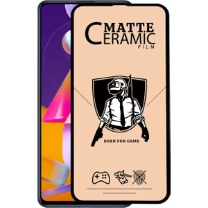 Samsung Galaxy M31S Tam Kaplayan Mat Seramik Nano Esnek Ekran Koruyucu Şeffaf