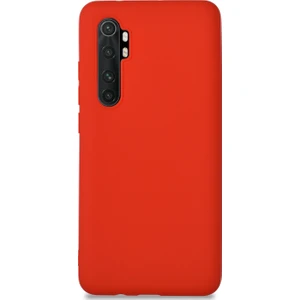 Xiaomi Redmi Note 10 Lite Kılıf Kamera Korumalı Premier Silikon Kapak Kırmızı