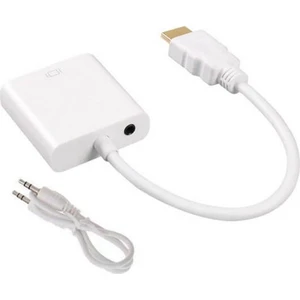C-554 HDMI To VGA + Aux Dönüştürücü Kablosu