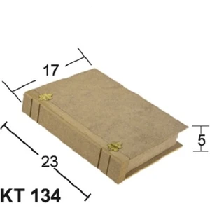 Boyanabilir Ahşap Kitap Kutu Küçük