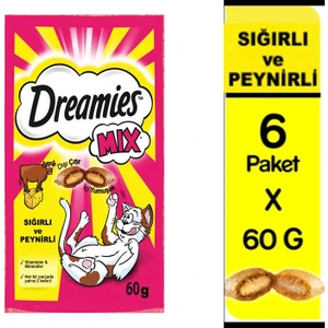 Mix Biftek & Peynir Ödül Maması 6X60gr