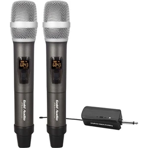 Gold Audio GX-832EE Uhf Çift El Wireless Telsiz Mikrofon