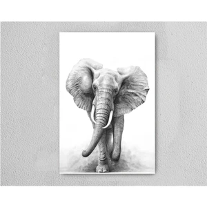 Fil Retro Vintage Ahşap Poster Tablo