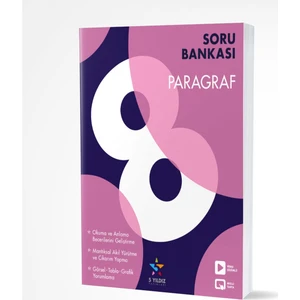 5 Yıldız Yayınları 8. Sınıf Türkçe Paragraf Soru Bankası